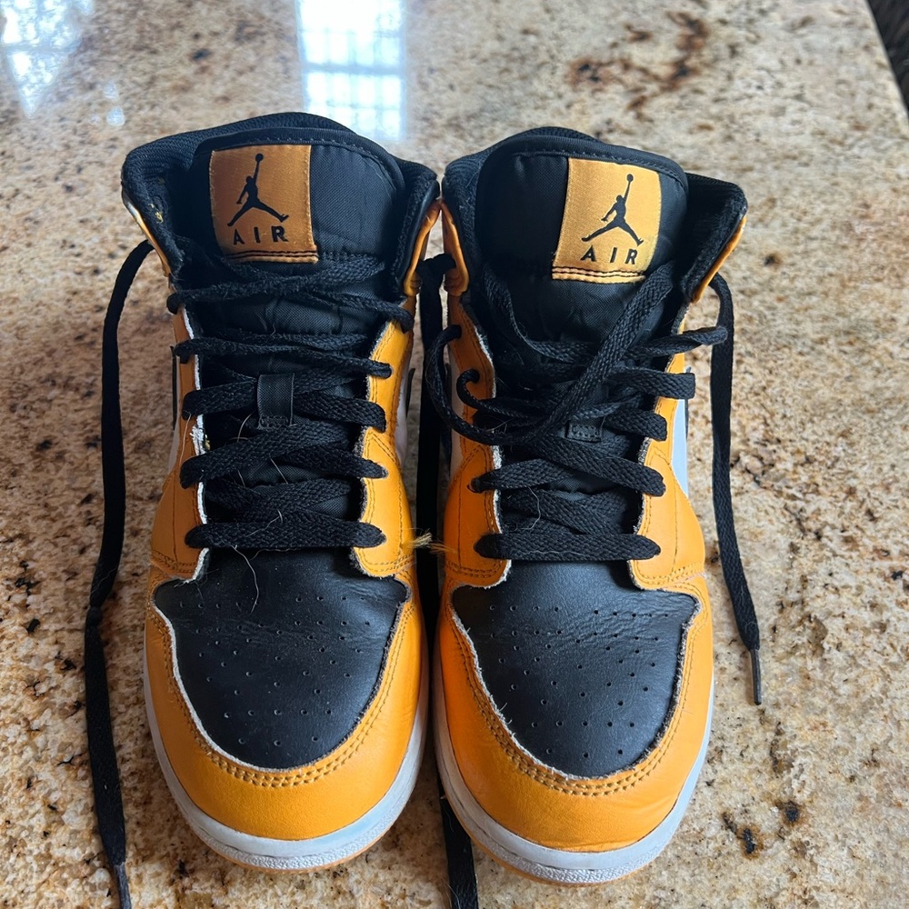 Kids Shoes - Black and Orange